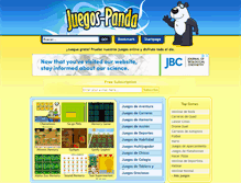 Tablet Screenshot of juegos-panda.com